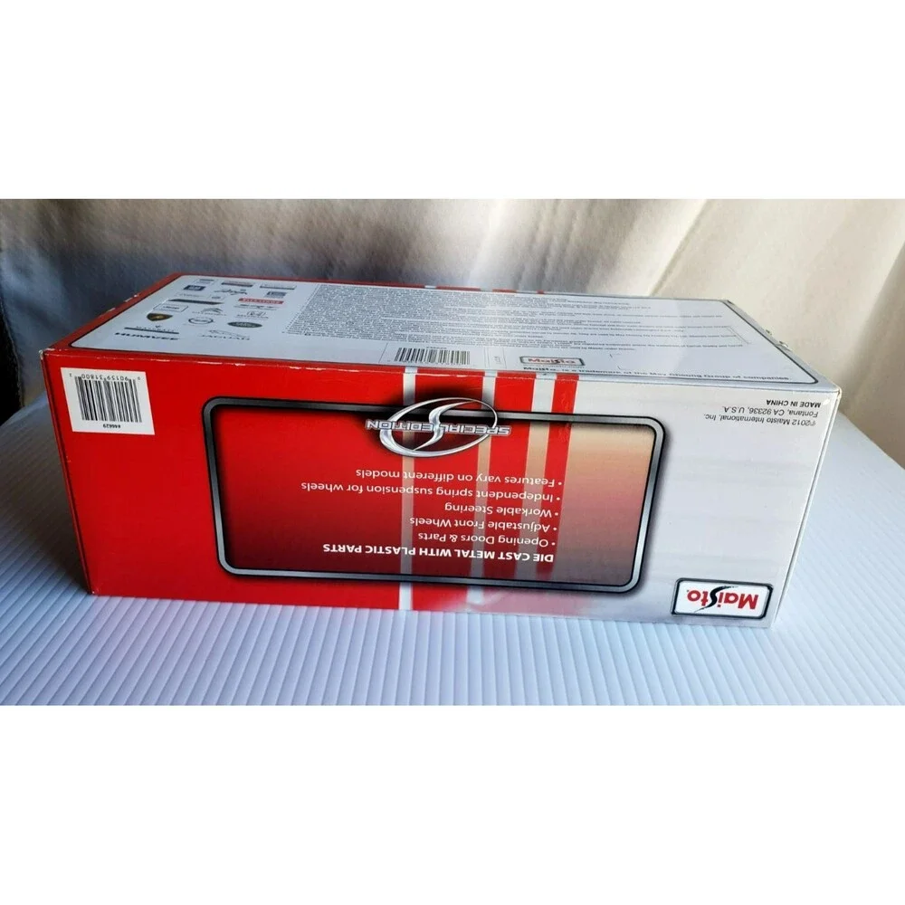 2012 MAISTO SPECIAL EDITION 1967 CHEVROLET CAMARO RS/SS 396 RED 1:18 W/Box 46629